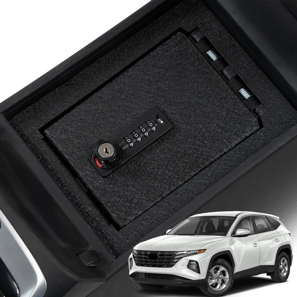 Hyundai Tucson Not Limted Center Console Safe (4-Digit Combo Lock with Key) : 2022-2024