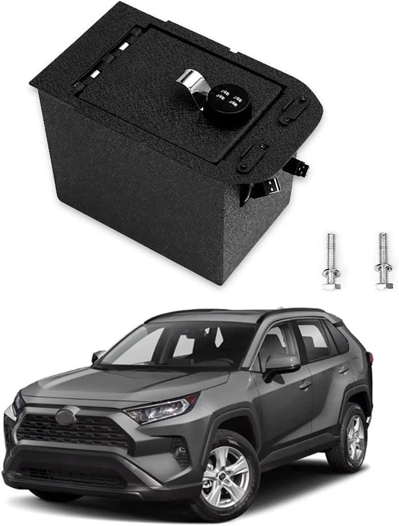 2019-2024 Toyota RAV4 console 4-digit combo lock gun safe 2