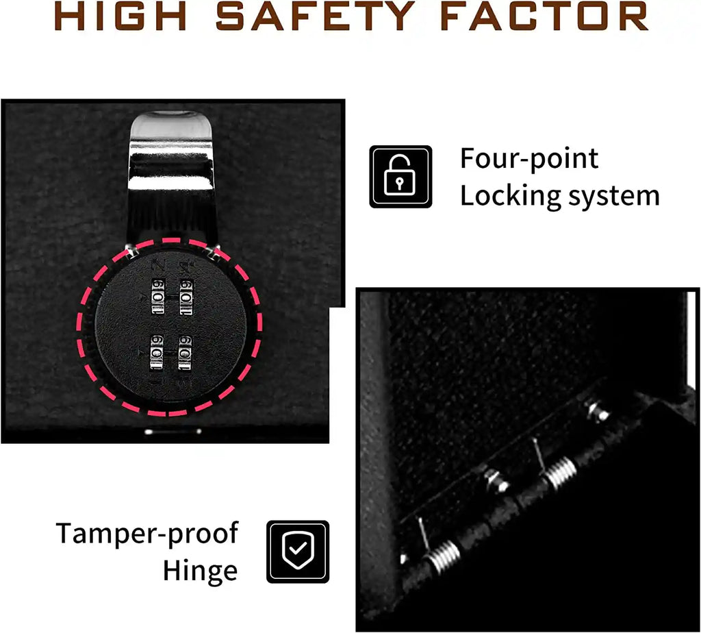 Instructions for 2021-2024 Hyundai Elantra console gun Safe 4-digit combo lock