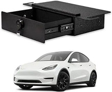 Load image into Gallery viewer, 2021-2024 Tesla Model Y under seat console 4-digit combo lock gun safe 2