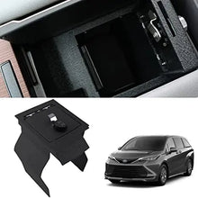 Cargar imagen en el visor de la galería, 2021-2024 Toyota Sienna console 4-digit combo lock gun safe-1