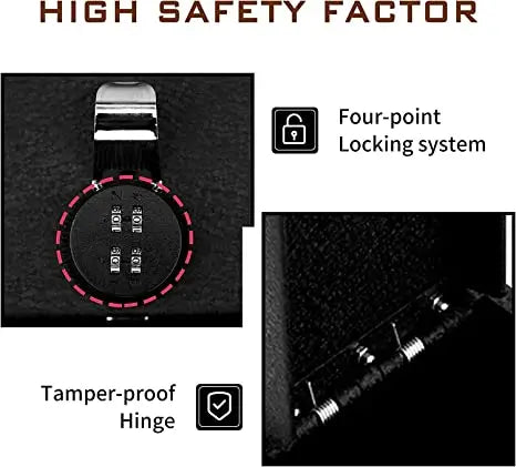 2021-2024 Toyota Sienna console gun safe 4-digit combo lock