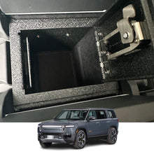 Load image into Gallery viewer, Rivian R1T &amp; R1S Center Console Safe  (Fingerprint Lock with Key) : 2021-2025