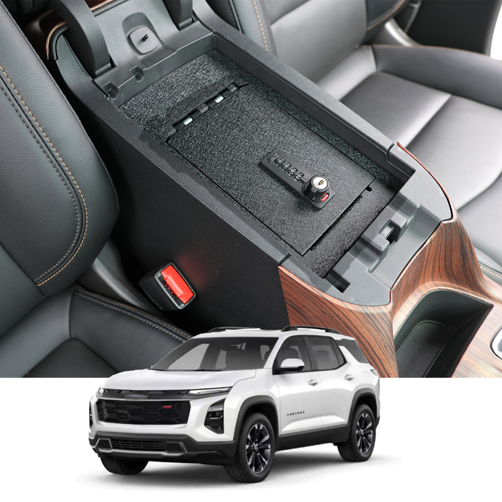 Chevrolet Equinox Center Console Safe (4-Digit Combo Lock with Key) : 2018-2024