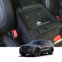 Cargar imagen en el visor de la galería, Ford Explorer Center Console Safe (Fingerprint Lock with Key) : 2020-2024