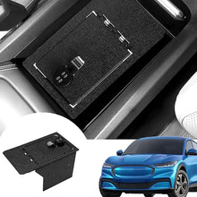 Cargar imagen en el visor de la galería, The center console safe with a 4-digit combination lock suitable for the 2021-2024 Ford mustang model is installed on the center console.